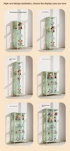 Vitrine en verre colorée, armoire de <span class=keywords><strong>rangement</strong></span> multi-niveaux, présentoir pour <span class=keywords><strong>Lego</strong></span> et figurines d'action, organisateur de collection de jouets - Product Image 5