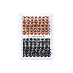 Offre Spéciale grand <span class=keywords><strong>Anime</strong></span> <span class=keywords><strong>C</strong></span> Curl 5D moelleux Faux cils de vison en gros bricolage prédécoupé presse sur les cils ventilateur cils - Product Image 1