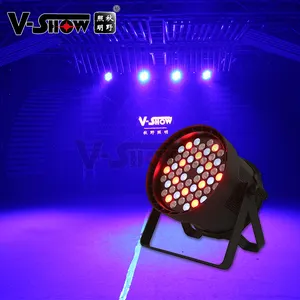 shipping from Euro 4pcs 54x5w RGBW 4in1 par lights led indoor zoom par for night club and wedding light uplight par can