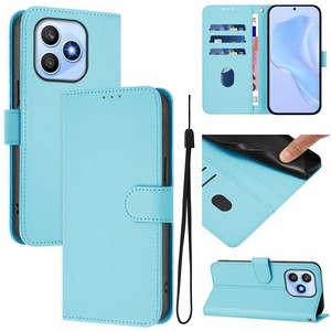 Étui portefeuille à rabat en cuir PU avec cordon, fentes pour cartes, protection antichoc pour Honor X8D 4G/ Honor 600/600 <span class=keywords><strong>Lite</strong></span> - Product Image 1