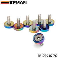 EPMAN Kit di 8 Bulloni per Parafango e Targa, Universali per Auto JDM EP-DP01S