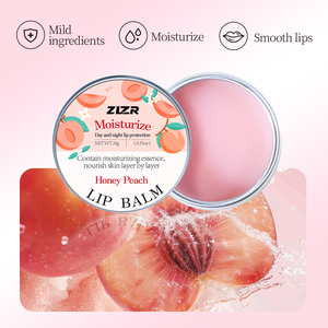 Baume à lèvres ZLZR Honey Peach 10g, hydratant, à la cire d'abeille, masque pour les lèvres, hydratation longue durée, raffermissant, anti-rides, soin des lèvres jour et nuit - Product Image 6