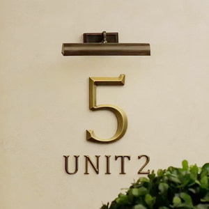 Lettere in Rilievo <span class=keywords><strong>Tridimensionali</strong></span> Personalizzate in Rame e Alluminio per Pareti di Sfondo, Lettere in Acciaio Inossidabile con Superficie Spazzolata per Branding - Product Image 4