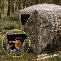 Abri de chasse portable camouflage extérieur, tente transparente imperméable pour la chasse au cerf, aux oiseaux et aux lapins
