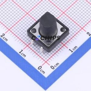 TSF001A11026A Tactile Switch DIP-4P,12x12mm Switch Round Button 2.6N Through Hole 12mm - Product Image 1