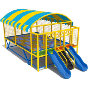 Eco-Friendly Durable Steel <b>Frame</b> Kids Garden Trampoline Unisex Soft Fitness Indoor/Outdoor Home Use Safety Plastic Components - Product Image 1