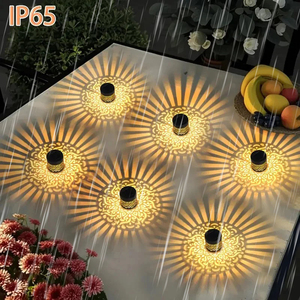 Lampada Solare <span class=keywords><strong>a</strong></span> LED da Parete con Sensore Automatico Notturno - Illuminazione da Giardino Esterna Impermeabile in Ferro - Product Image 4