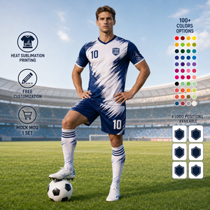 <span class=keywords><strong>Maglia</strong></span> da Calcio Personalizzata con Stampa, Maniche Corte, Nome e Numeri Personalizzati per Allenamento e Competizione di Squadra - Product Image 1