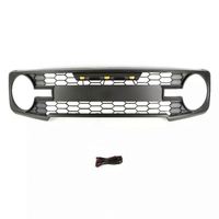Gobison 2021 + Kit de carrosserie automobile de haute qualité en plastique ABS nouveau design de calandre avec lumière LED pour les grilles de voiture FORD Bronco