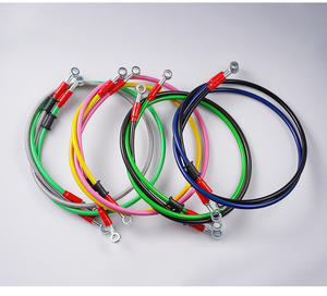 Câble <span class=keywords><strong>de</strong></span> ligne <span class=keywords><strong>de</strong></span> tuyau <span class=keywords><strong>de</strong></span> <span class=keywords><strong>frein</strong></span> hydraulique <span class=keywords><strong>de</strong></span> <span class=keywords><strong>moto</strong></span> tuyau d'huile tressé Banjo pour systèmes <span class=keywords><strong>de</strong></span> carrosserie compatible avec la ligne <span class=keywords><strong>de</strong></span> tuyau - Product Image 2