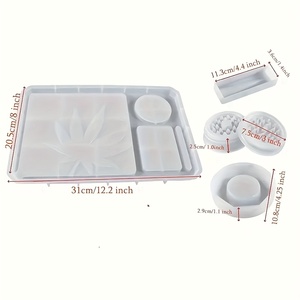 Kit de 5 Moldes de Silicona para Resina Epoxi, Curado con Calor, Formas Irregulares, Temática de <span class=keywords><strong>Amor</strong></span>/Deportes/TV y Cine, para <span class=keywords><strong>Arte</strong></span> y Decoración <span class=keywords><strong>del</strong></span> Hogar - Product Image 3