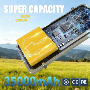 Lampadaire Solaire Tout-en-un 6500LM Batterie 35000mAh IP54 Certifié TUV Efficacité 5M 8-12h pour Installation Facile Éclairage - Product Image 4