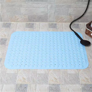 High Quality Hot Selling Non-slip Colorful Solid Bath <b>Mat</b> PVC Washable Bath <b>Mat</b> with Suction Cup - Product Image 3
