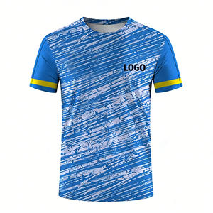 Быстросохнущая футболка для бадминтона, влагоотводящая, дышащая, с коротким рукавом, тренировочный топ, подходит для мужчин, теннисная футболка - Product Image 1