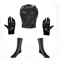 Combinaison pour hommes Wetlook complet Combinaison sexy en similicuir Combinaison en PVC Gaine extensible Zentai Combinaison exotique serrée Night Clubwear