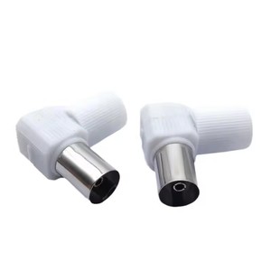 Cable de <span class=keywords><strong>TV</strong></span> en ángulo recto de 90 grados, conector RF sin soldadura para antena de <span class=keywords><strong>TV</strong></span> con cabezal hembra de 90 grados, conector de <span class=keywords><strong>circuito</strong></span> <span class=keywords><strong>cerrado</strong></span> de 9,5 mm - Product Image 2