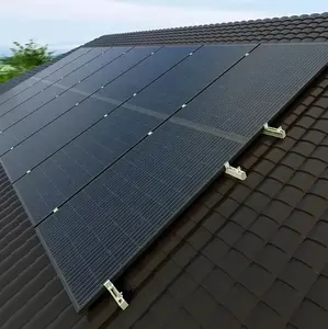 Yenilenebilir enerji ürünü avrupa'da popüler tam siyah güneş panelleri tam ekran 415w güneş panelleri