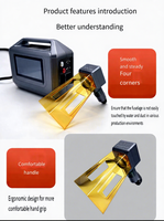 Machine de marquage laser flexible de bureau et portable pour gravure de plaques signalétiques, plastique et métal, structure divisée, source HFB
