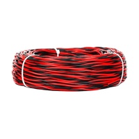 Cable Eléctrico Flexible de Cobre CCA con Aislamiento de PVC, Par Trenzado Doble, 2x0.75 1 1.5 2.5mm