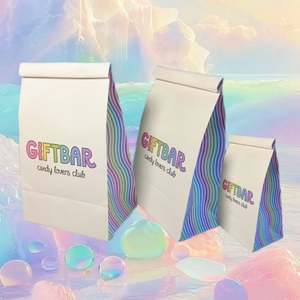 Sacs d'emballage pour chocolats et bonbons, avec logo personnalisé, biodégradables, recyclables, résistants à la graisse, en matériaux recyclés, avec fermeture à clip, pour l'emballage alimentaire, boulangerie - Product Image 4