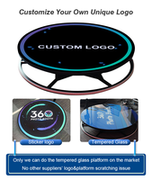 Plateforme de photomaton 360° pour fêtes avec lumières RGB, application logicielle et télécommande automatique pour 68cm/80cm/100cm/115cm/150cm