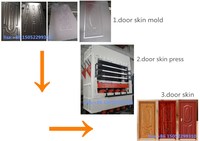 Máquina de prensa en caliente de 5 capas 1000T para panel de puerta de madera Prensa de moldeo de efecto de enrutador CNC de piel de melamina