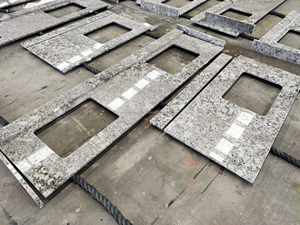 Trung Quốc Countertop nhà máy bán buôn Bianco antico Trắng Granite Countertop, Alaska đá Granite trắng, ARAN Trắng nhà bếp và đảo Top - Product Image 5