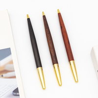 Stylo bille en bois de haute qualité avec logo d'entreprise, encre noire/bleue, pour usage professionnel et scolaire, vente en gros