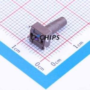 DTSM-66N-V-T/R Tactile Switch SMD-4P,6.2x6.2mm Switch Single Pole Single Throw Round Button 6.2mm 6.2mm - Product Image 2