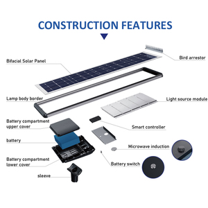 100W-200W Commercial Solar <b>LED</b> Street <b>Light</b> IP66 <b>With</b> Pole for Business Districts & Parking Lots LCS-XY-61 3030 High Efficiency - Product Image 4