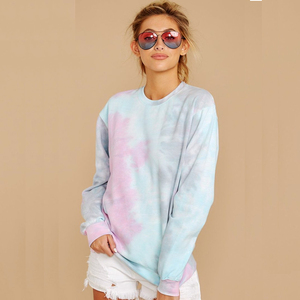 2022 New Fashion Casual High Quality Cotton Oversize Blank Customized Streetwear Unisex Women <strong>Tie</strong> <strong>Dye</strong> <strong>Sweatshirt</strong> - Product Image 3