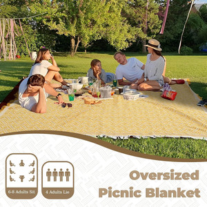 Couverture de pique-nique bohème imperméable, <span class=keywords><strong>tapis</strong></span> d'extérieur tissé, serviette de plage géante pour festivals de musique, voyages, camping, <span class=keywords><strong>yoga</strong></span> - Product Image 6