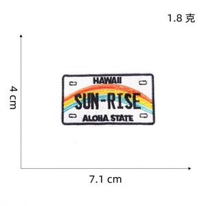 Hot Sale Emboridey Summer Style Sun Glass Pineapple Travel Bus <b>Patch</b> for Clothes - Product Image 6