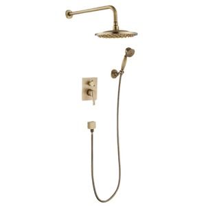 Testa <span class=keywords><strong>doccia</strong></span> Vintage nascosta in ottone incastonato nella parete Set da bagno prefabbricato valvola di miscelazione domestica - Product Image 2