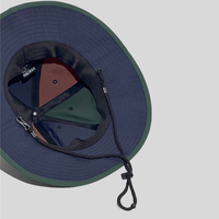 Nouveau Chapeau Bob Léger à Séchage Rapide, Unisexe, Motif Patchwork, Blocs de Couleurs, Large Bord, Réglable, Imperméable, pour Voyage et Pêche