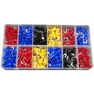 SV <b>Terminal</b> Set 430pcs Pure Copper Pre Insulated Lug <b>Terminals</b> Storage Box Professional Use - Product Image 1