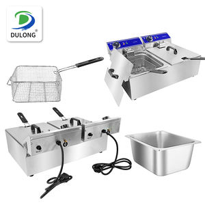 <span class=keywords><strong>Friteuse</strong></span> électrique <span class=keywords><strong>professionnelle</strong></span> sans ventilation à double panier 20B, prix de gros - Product Image 4