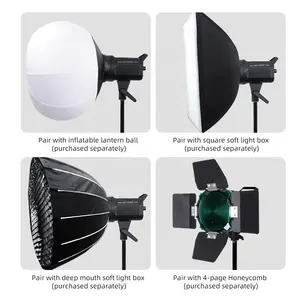 200W taşınabilir açık Led Video ışığı akülü fotoğraf aydınlatma