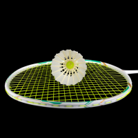 Volants de badminton professionnels LS700 Classe A en plumes d'oie, durabilité A+, pour l'entraînement