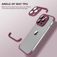 Protecteur de cadre d'objectif de caméra étui pare-chocs souple en TPU antichoc couverture arrière véritable coussin d'angle nu pour iPhone 11 12 13 14 Pro 14 Plus