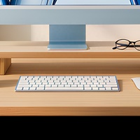 Support d'écran en contreplaqué ergonomique, support d'ordinateur, étagère de rangement de bureau, base de table en bois pour ordinateur portable