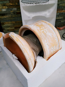 <span class=keywords><strong>Chiminea</strong></span> de fuego de arcilla para exteriores, hogar y jardín - Product Image 4