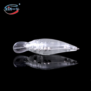 Crankbaits non peints VC01 Transparent clair blanc grand leurre de pêche carré non peint - Product Image 6