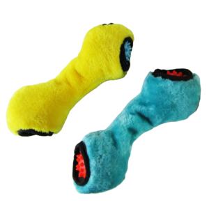 En çok satan çevre dostu peluş kumaş köpek eğitim çiğnemek oyuncak iç lastik top 25cm X 10cm OEM marka - Product Image 1