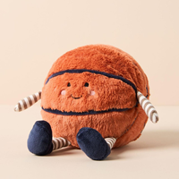 Peluches de sport personnalisées en gros, peluches de ballon de sport, jouet en peluche mignon, football, basketball, tennis, peluches douces en peluche