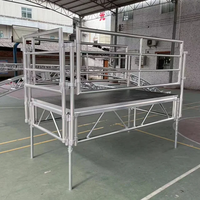 Plateforme de Scène Mobile et Portable en Aluminium pour Événements, Mariages, Concerts, DJ – Dimensions : 1x1m, 2x2m, 1,2x1,2m, 1,2x2,4m
