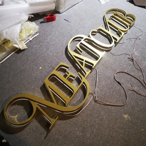 Biển Hiệu Chữ Cái Kim Loại Có Đèn Chiếu Chữ Ngược Kênh Kim Loại 3D Anodized Ngoài Trời Bán Sỉ Từ Nhà Máy Loại Mới - Product Image 5