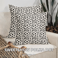 Housse de coussin carrée en lin personnalisée, style bohème, motif abstrait, décorative, réversible et amovible pour la maison - Vente en gros