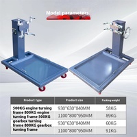 Banc de travail pour révision de moteur de véhicule de grande taille, cadre basculant essence/diesel, démontage, entretien, support pour outils de véhicule