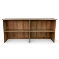Ensemble de comptoir de bar de luxe en chêne massif, design pliable à charnières, table de bar pour événements avec armoire à dossier haut pour réceptions de mariage et traiteur